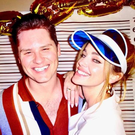 Matt Shively and Ashley Newbrough together in Ashely's birthday.